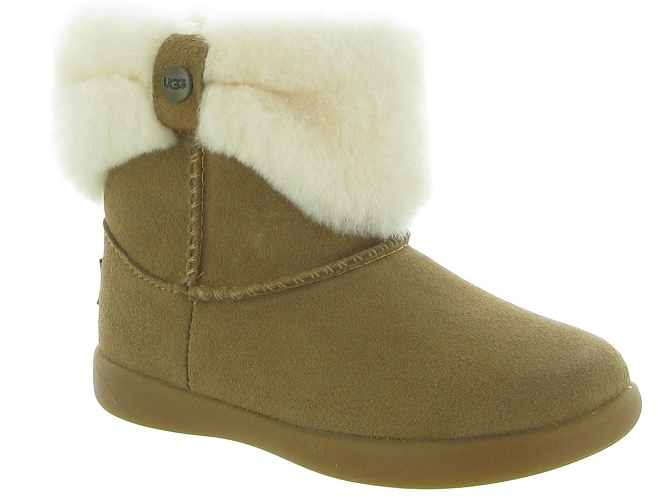 apres ski bottes fourrees -  - bebe fille - Nubuck - Marron - Ugg australia