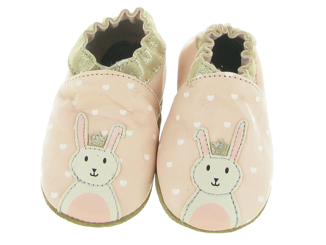 chaussons et pantoufles - Semelle souple - bebe fille -  - Rose - Robeez