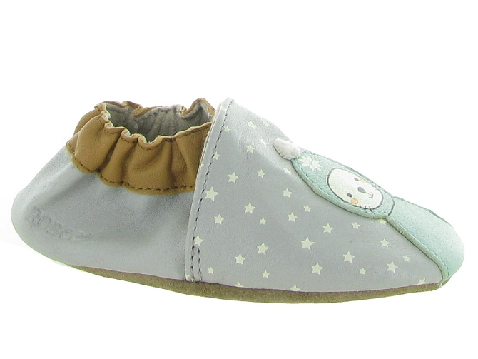 chaussons et pantoufles -  - bebe garcon - Cuir - Gris - Robeez7318701_2