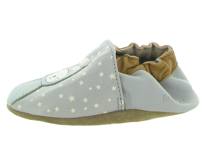 chaussons et pantoufles -  - bebe garcon - Cuir - Gris - Robeez7318701_4