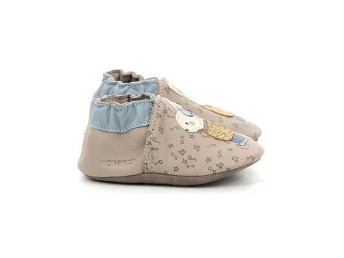 chaussons et pantoufles -  - bebe garcon - Cuir - Beige - Robeez7319201_2