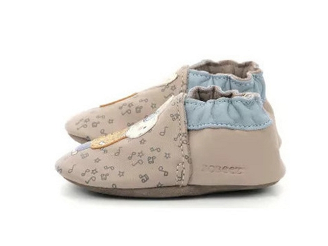 chaussons et pantoufles -  - bebe garcon - Cuir - Beige - Robeez7319201_4