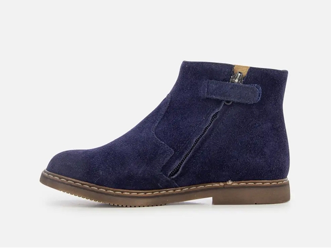 bottines et boots -  - junior fille - Cuir - Bleu Marine - Pom d api7321201_3