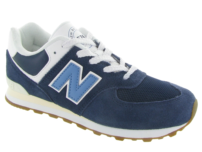 baskets et sneakers -  - junior garcon - Toile Jean - Bleu - New balance