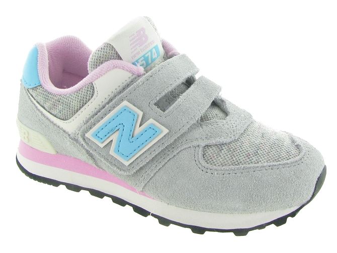 baskets et sneakers -  - junior garcon - Toile Jean - Gris - New balance