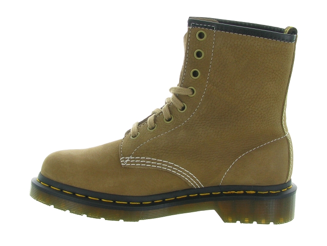 bottines et boots - Motardes & Rock and roll - femme - Cuir - Beige - Doc martens7337801_4