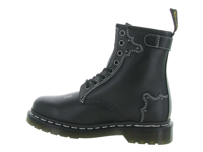 bottines et boots - Motardes & Rock and roll - femme - Cuir - Noir - Doc martens7337901_4