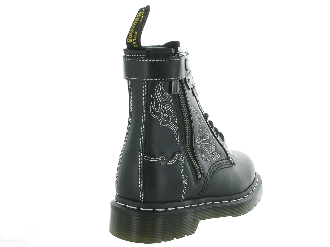 bottines et boots - Motardes & Rock and roll - femme - Cuir - Noir - Doc martens7337901_5