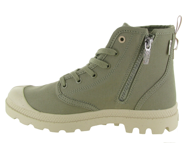 Palladium baskets et sneakers pampa hi zip organic kaki7347201_4