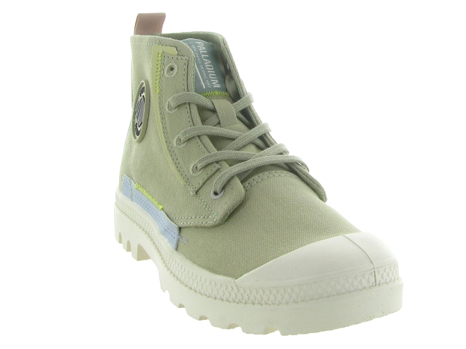 baskets et sneakers - Montante - femme - Toile  - Kaki - Palladium7347403_3