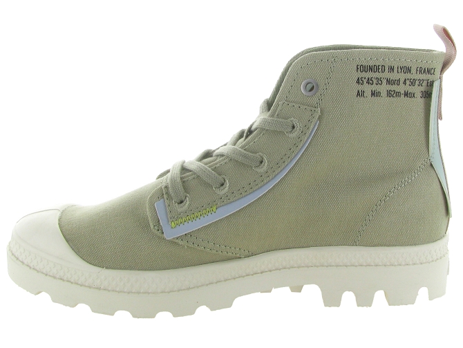 baskets et sneakers - Montante - femme - Toile  - Kaki - Palladium7347403_4