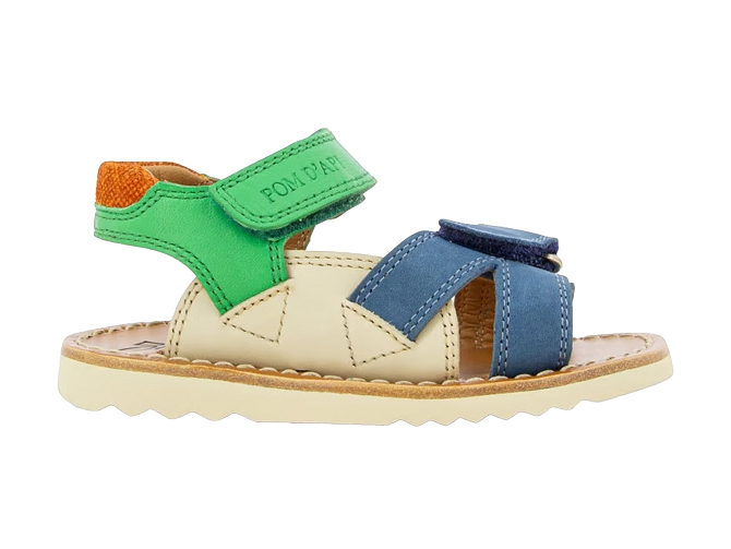 sandales et nu pieds -  - junior garcon -  - Bleu - Pom d api7352901_2