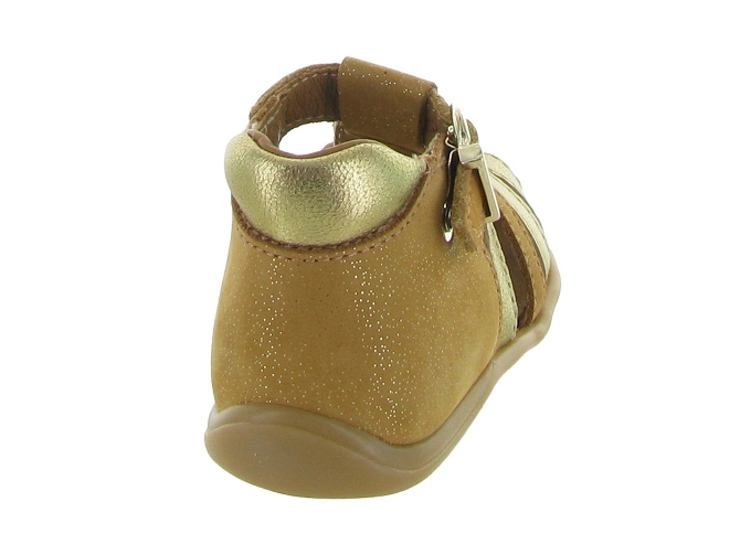 pre marche du 16 au 23 - Semelle souple - bebe fille - Cuir laminé - Marron - Bellamy7353701_5