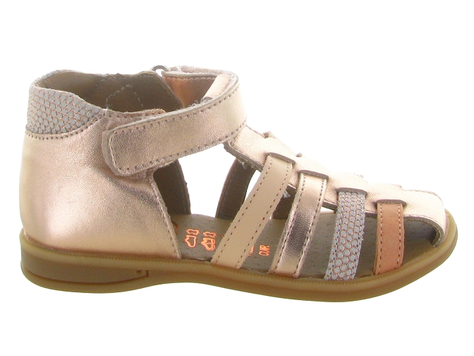 sandales et nu pieds -  - bebe fille - Cuir laminé - Rose - Bellamy7354005_2