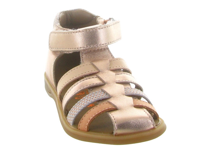 sandales et nu pieds -  - bebe fille - Cuir laminé - Rose - Bellamy7354005_3