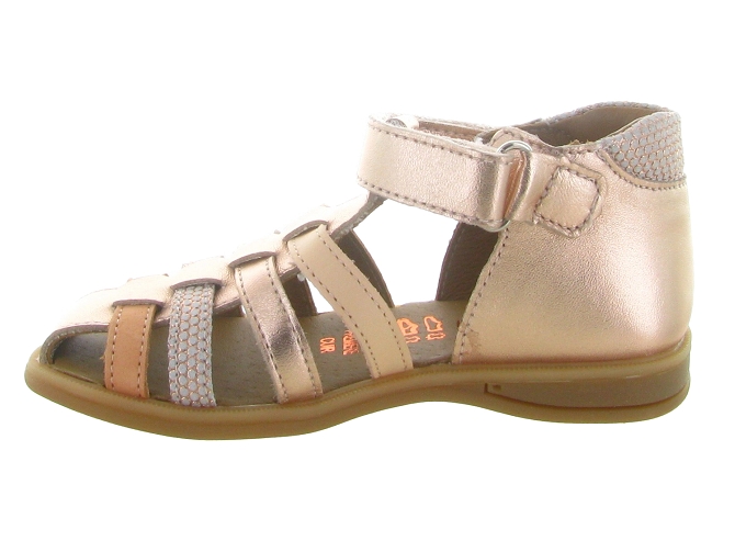 sandales et nu pieds -  - bebe fille - Cuir laminé - Rose - Bellamy7354005_4