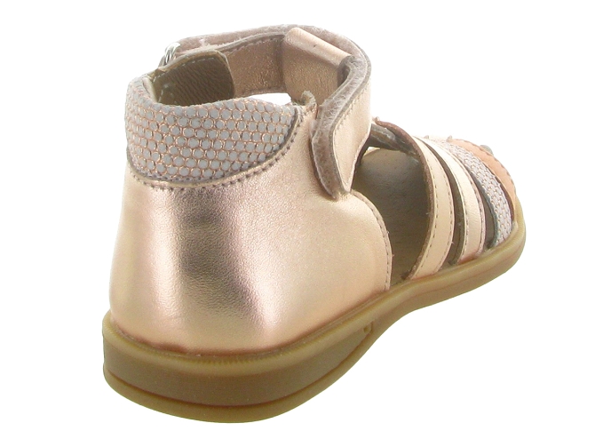 sandales et nu pieds -  - bebe fille - Cuir laminé - Rose - Bellamy7354005_5