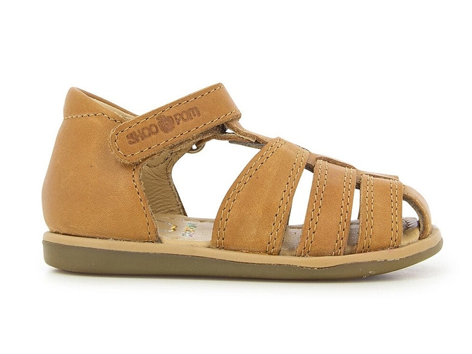 sandales et nu pieds -  - bebe garcon - Nubuck - Marron - Shoo pom7357002_2