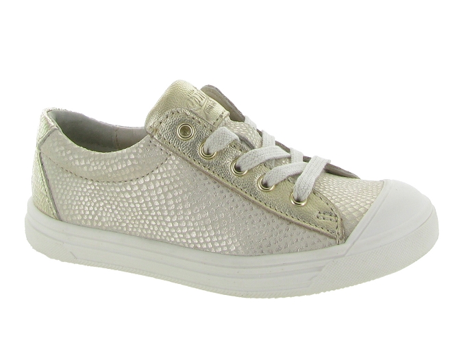 chaussures a lacets -  - junior fille - Cuir - Beige - Gbb