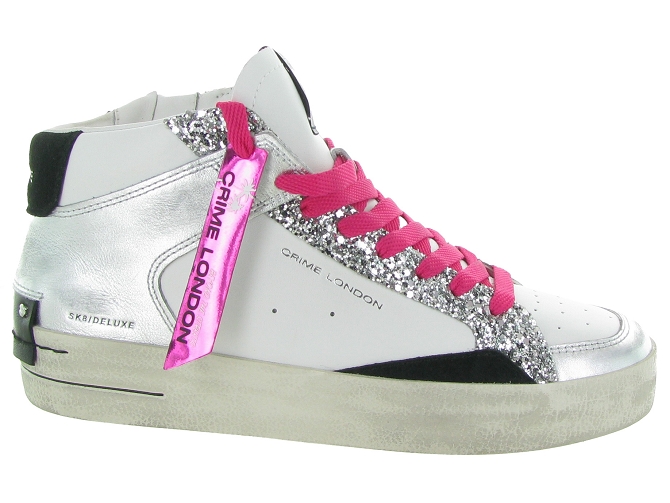 baskets et sneakers - Montante - femme - Cuir - Glitter - Paillettes - Crime london7359501_2