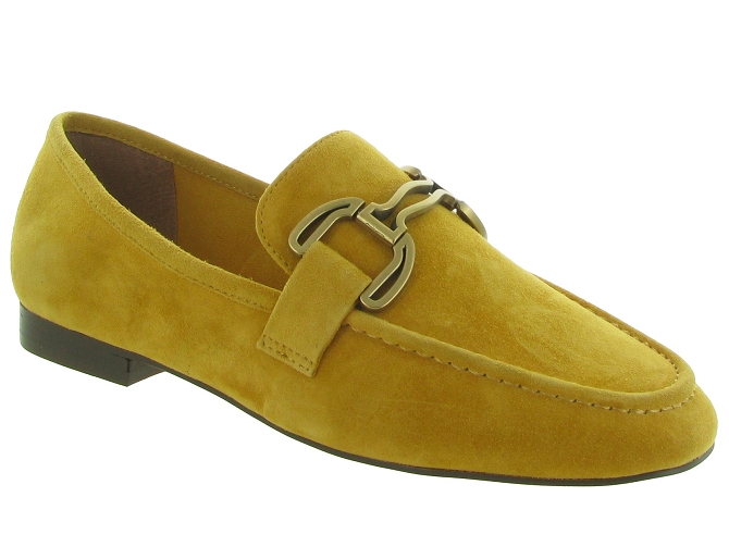 mocassins - Elégant - femme - Cuir - Jaune - Bibi lou