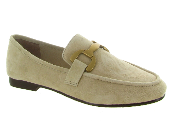 mocassins - Elégant - femme - Cuir - Beige - Bibi lou