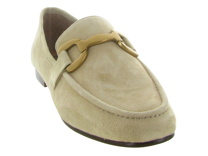 mocassins - Elégant - femme - Cuir - Beige - Bibi lou7359805_3