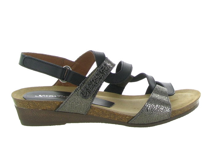 sandales et nu pieds - Casual - femme - Cuir - Argent - Xapatan7360001_2