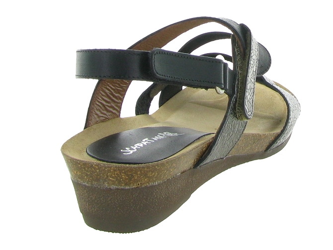 sandales et nu pieds - Casual - femme - Cuir - Argent - Xapatan7360001_5