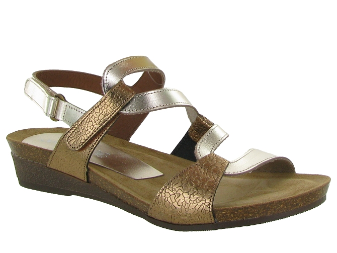 sandales et nu pieds - Casual - femme - Cuir - Or - Xapatan