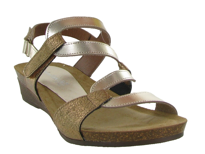 sandales et nu pieds - Casual - femme - Cuir - Or - Xapatan7360002_3