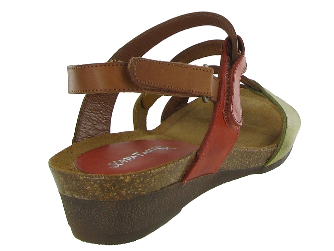 sandales et nu pieds - Casual - femme - Cuir - Marron - Xapatan7360003_5