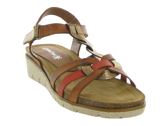 sandales et nu pieds - Confort - femme - Cuir - Marron - Xapatan7360102_3