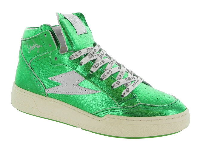 baskets et sneakers - Montante - femme - Cuir - Vert - Semerdjian