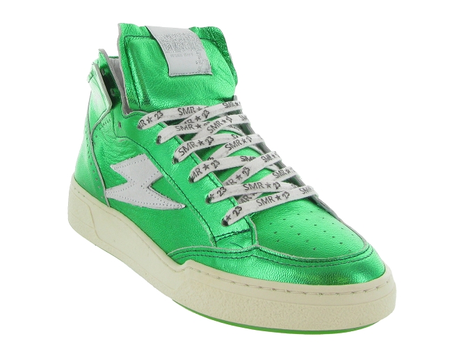 baskets et sneakers - Montante - femme - Cuir - Vert - Semerdjian7361201_3