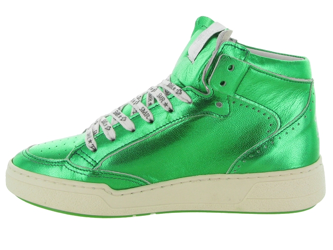 baskets et sneakers - Montante - femme - Cuir - Vert - Semerdjian7361201_4