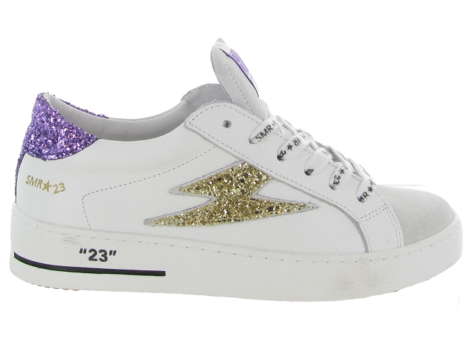 baskets et sneakers - Tendance - femme - Cuir - Violet - Semerdjian7361301_2