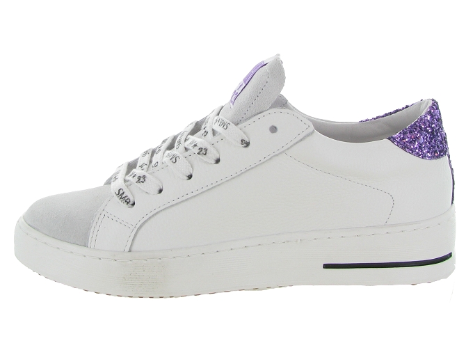 baskets et sneakers - Tendance - femme - Cuir - Violet - Semerdjian7361301_4