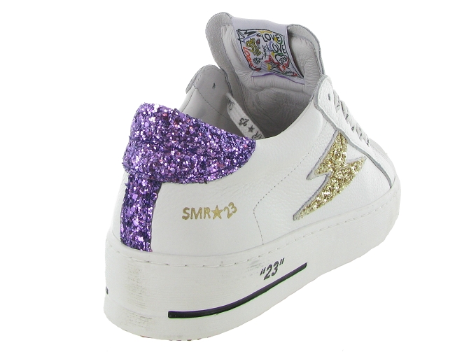 baskets et sneakers - Tendance - femme - Cuir - Violet - Semerdjian7361301_5