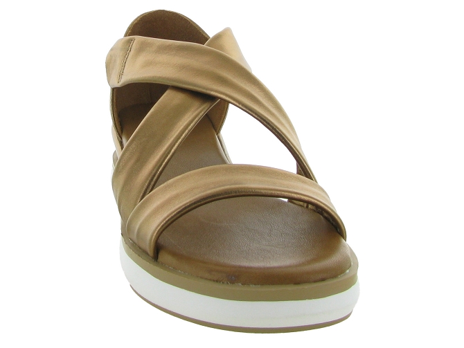 sandales et nu pieds - Confort - femme - Cuir - Bronze - Inuovo7362601_3