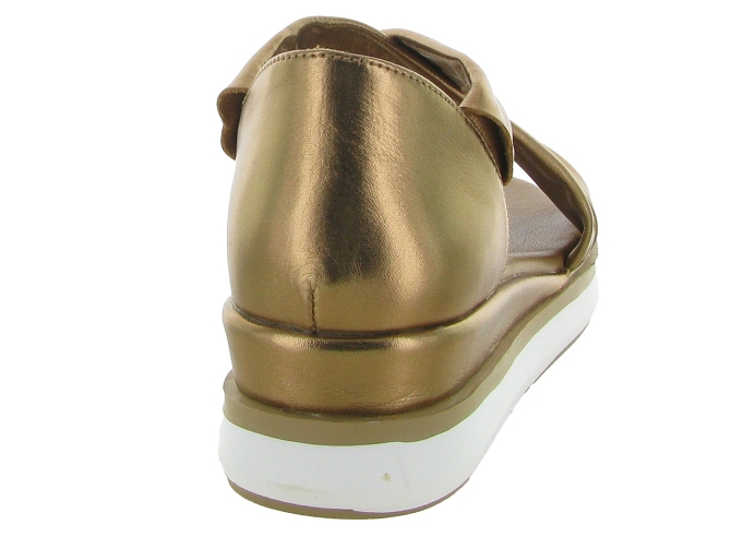 sandales et nu pieds - Confort - femme - Cuir - Bronze - Inuovo7362601_5