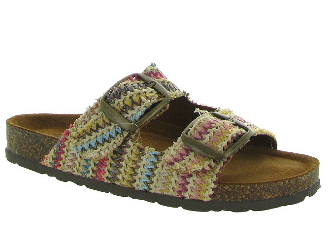 sandales et nu pieds - Mule Sabot - femme - Cuir - Multicolor - Donna lucca