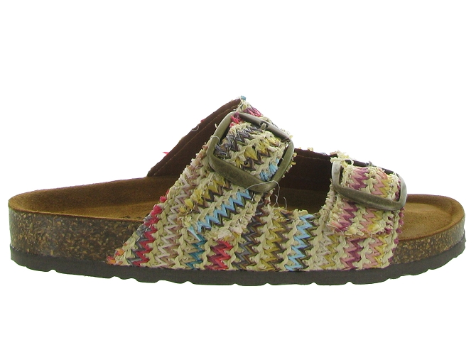 sandales et nu pieds - Mule Sabot - femme - Cuir - Multicolor - Donna lucca7367101_2