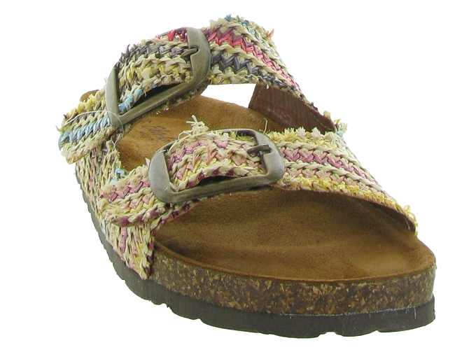 sandales et nu pieds - Mule Sabot - femme - Cuir - Multicolor - Donna lucca7367101_3