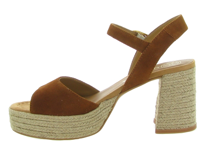 sandales et nu pieds - Corde - femme - Cuir - Marron - Unisa7367601_4