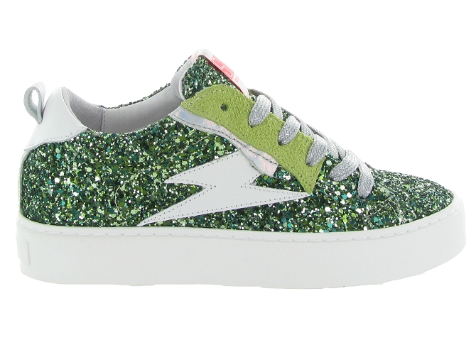 baskets et sneakers - Tendance - femme - Cuir - Vert - Semerdjian7368401_2