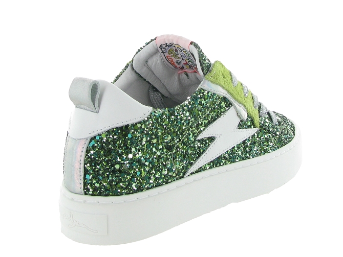 baskets et sneakers - Tendance - femme - Cuir - Vert - Semerdjian7368401_5