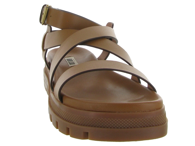 sandales et nu pieds - Casual - femme - Cuir - Marron - Bibi lou7370701_3