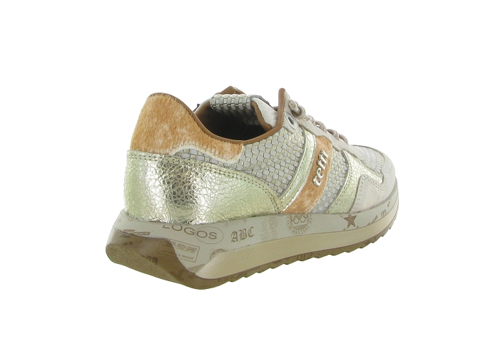 baskets et sneakers - Confort - femme - Cuir - Or - Cetti7371401_5