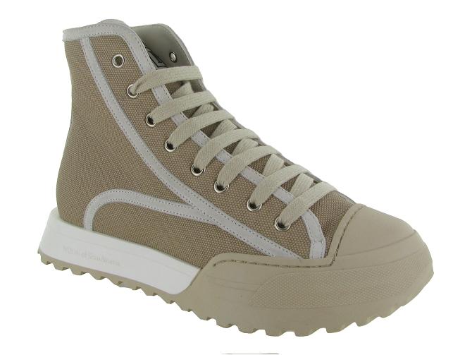 baskets et sneakers - Confort - femme - Toile  - Beige - Nude of scandinavia